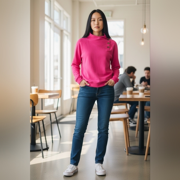 J. Crew Sweaters - J.crew  Pink Long Sleeve Top